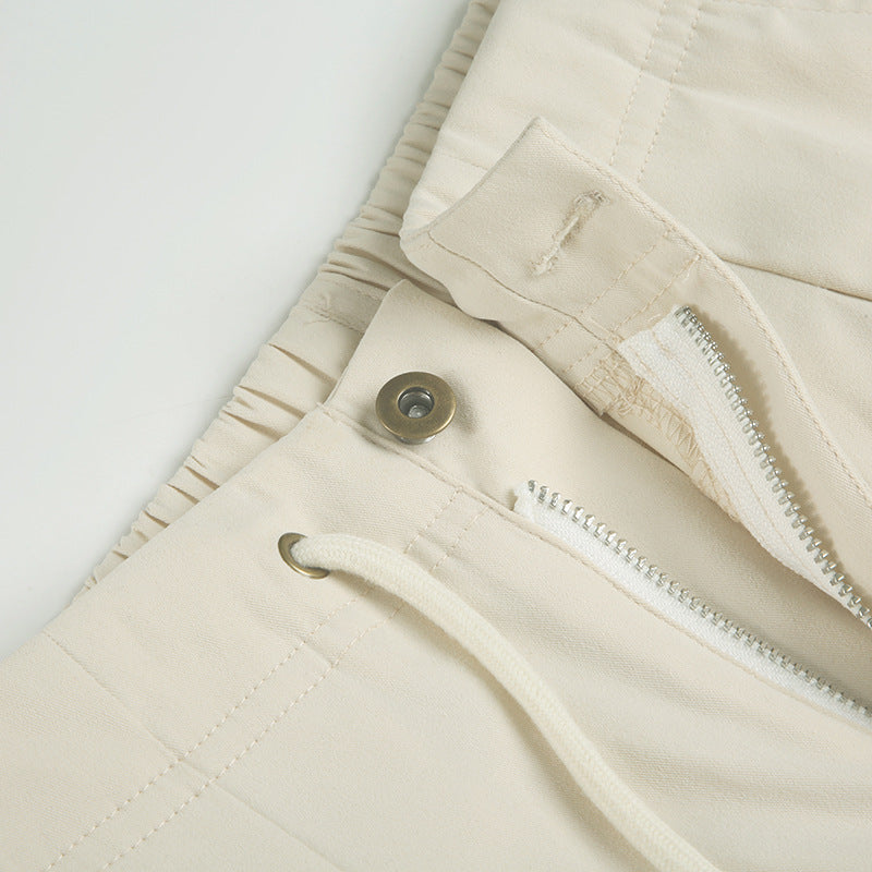 Hip-Hop Wide-Leg Pants - Pleated Streetwear Trousers | Crypto Payments