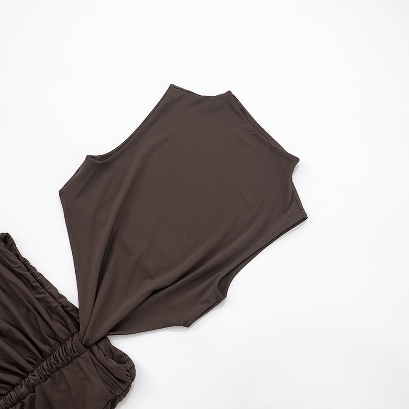 Y2K Backless Mini Dress - Sleeveless Cut-Out Bodycon with Ties | Free Shipping & Crypto Pay
