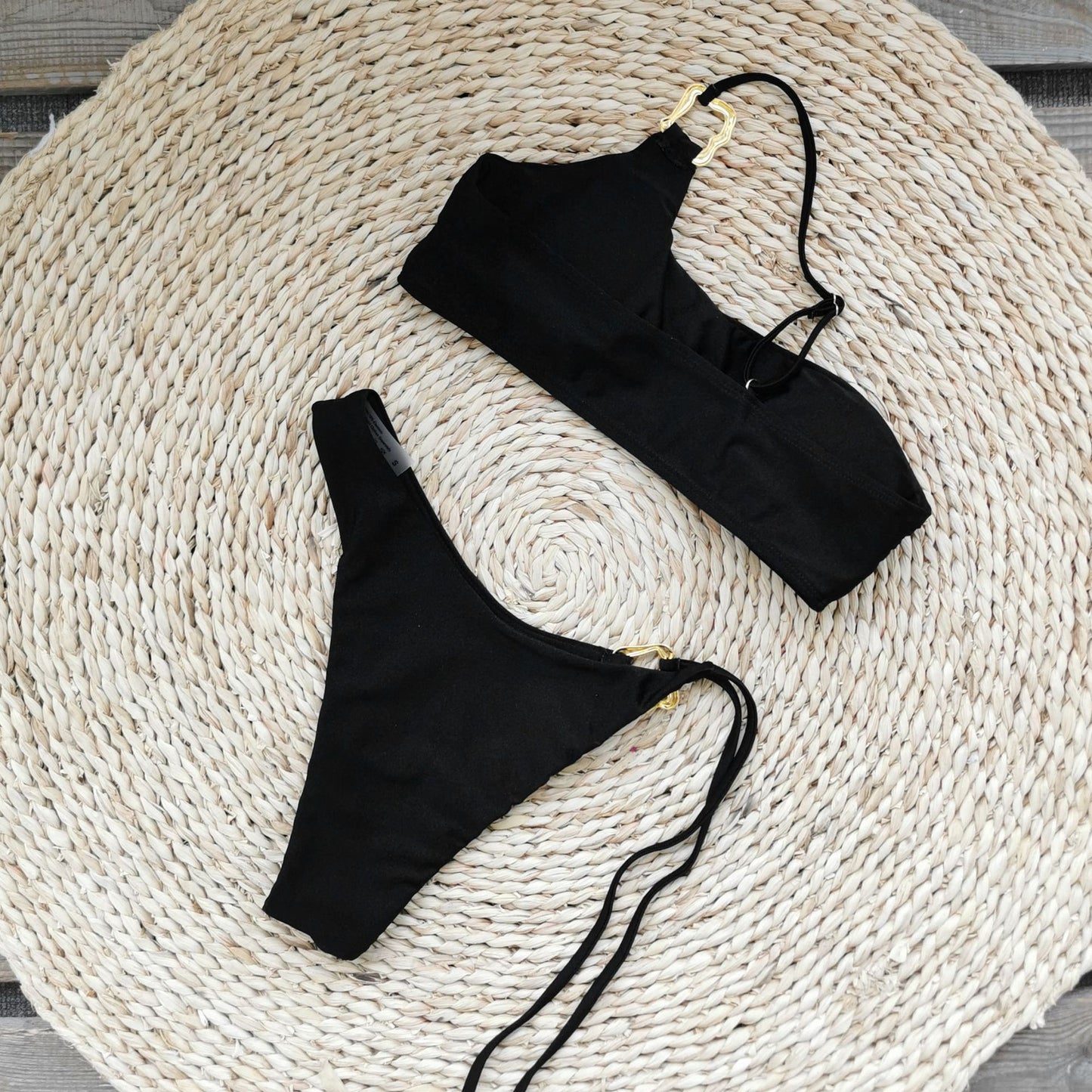 2025 Trend Cutout Bikini Set - Single Strap Design | Crypto Pay