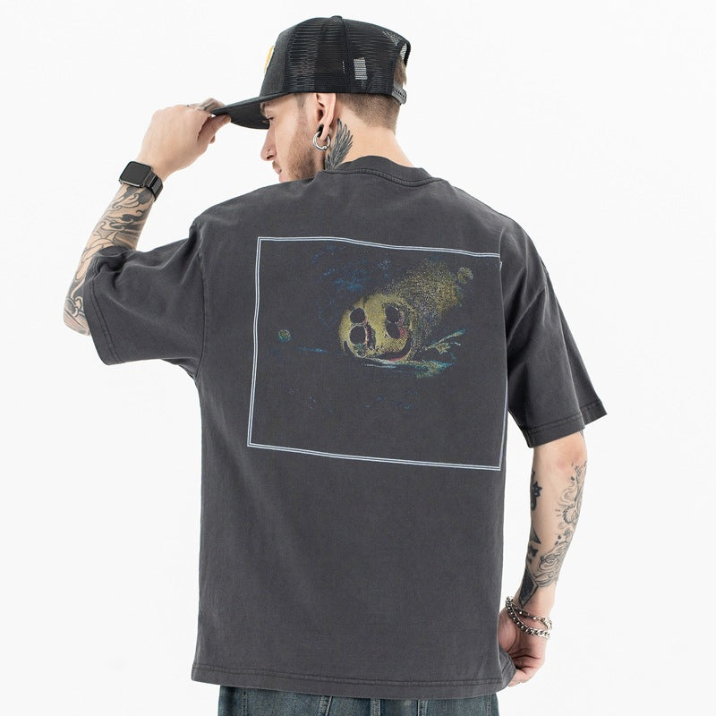 Smashing Pumpkins Vintage T-Shirt Men's 90s Rock Band Tee Oversized Cotton Graphic Streetwear