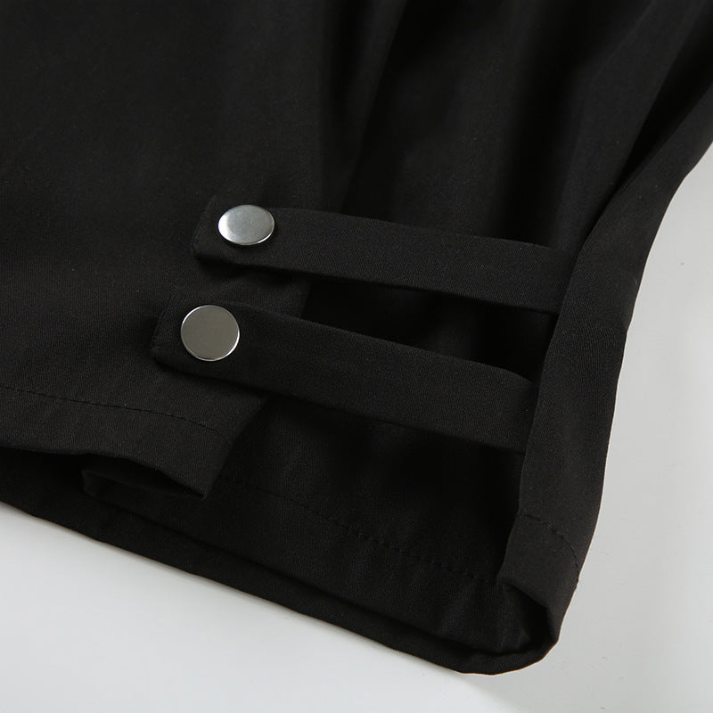 Women's Streetwear Pants - Drawstring Hem Harem Trousers| Crypto Payments