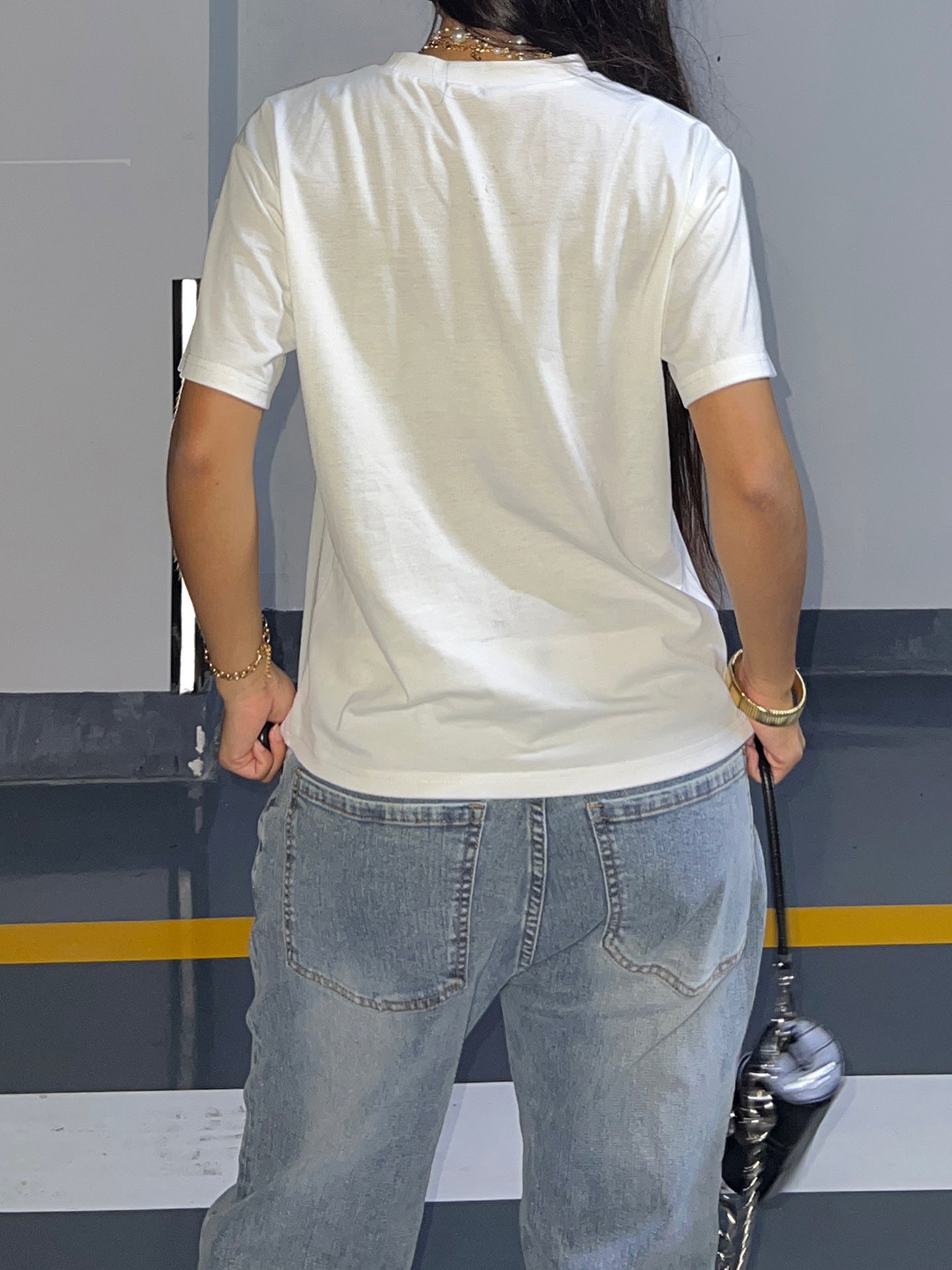 Y2K Streetwear Tee - Car Graphic Structured Shoulder Top| Crypto Payments