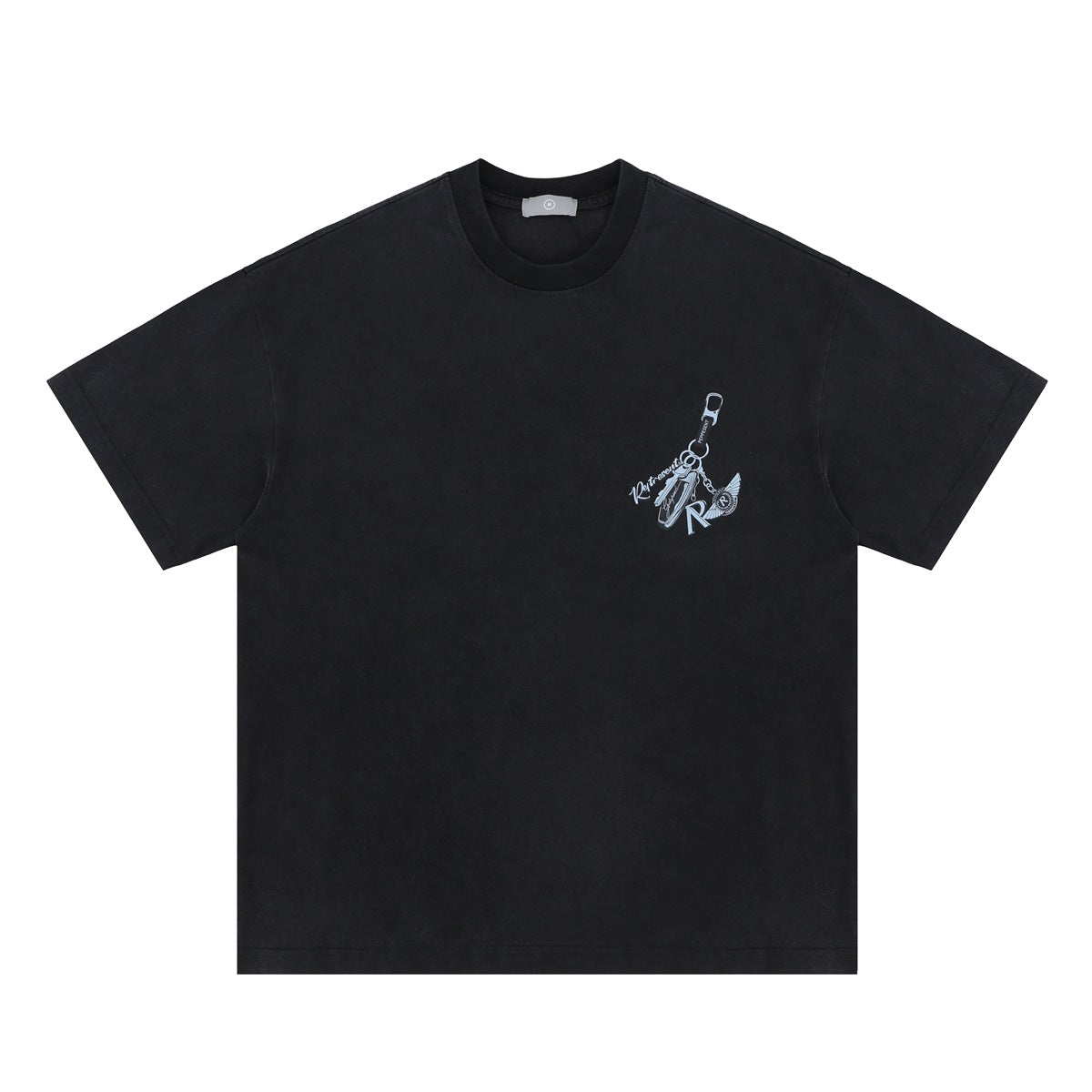 Oversized Hip Hop T-Shirt Men's Streetwear Graphic Tee - Urban High Fashion Letter Print Top