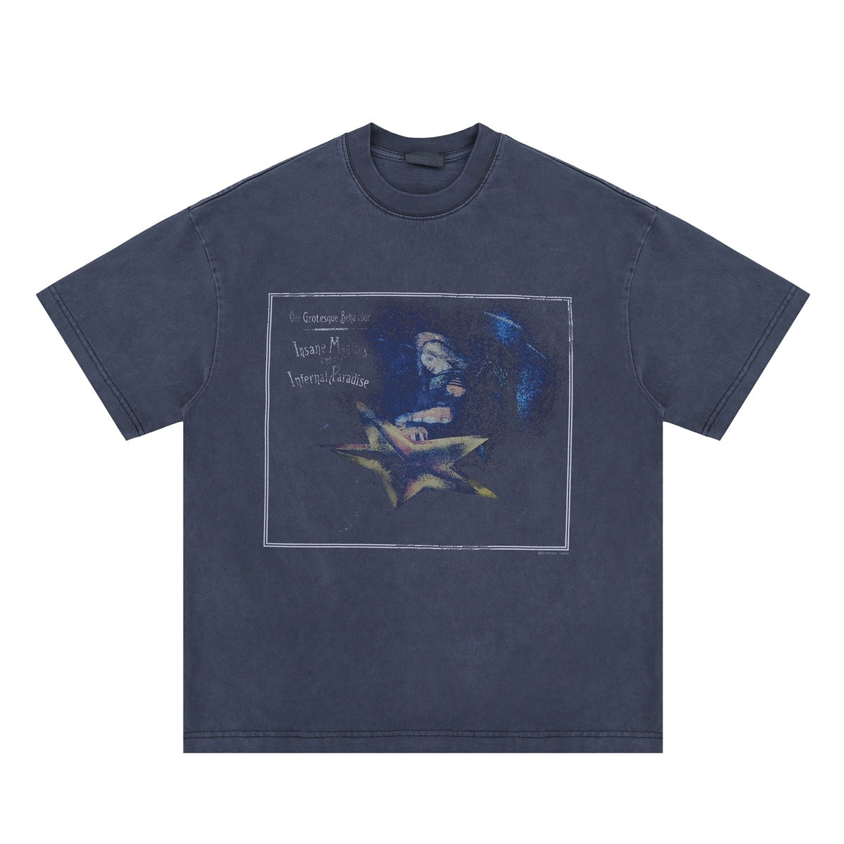 Smashing Pumpkins Vintage T-Shirt Men's 90s Rock Band Tee Oversized Cotton Graphic Streetwear