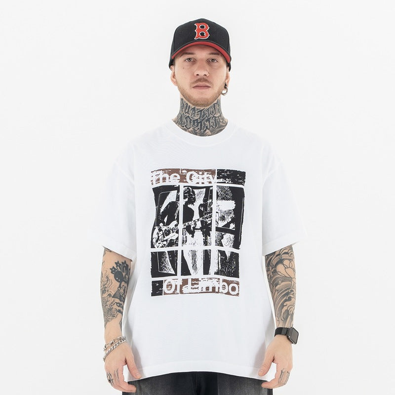 Streetwear Flash Graphic Tee | Oversized Fit | Black White | 100% Cotton | Free Global Shipping | Crypto Payments Accepted