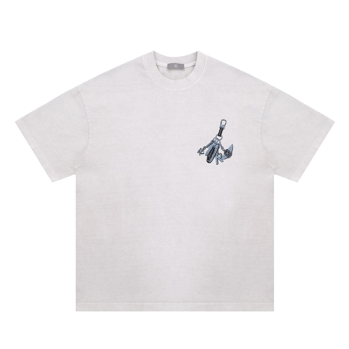Oversized Hip Hop T-Shirt Men's Streetwear Graphic Tee - Urban High Fashion Letter Print Top
