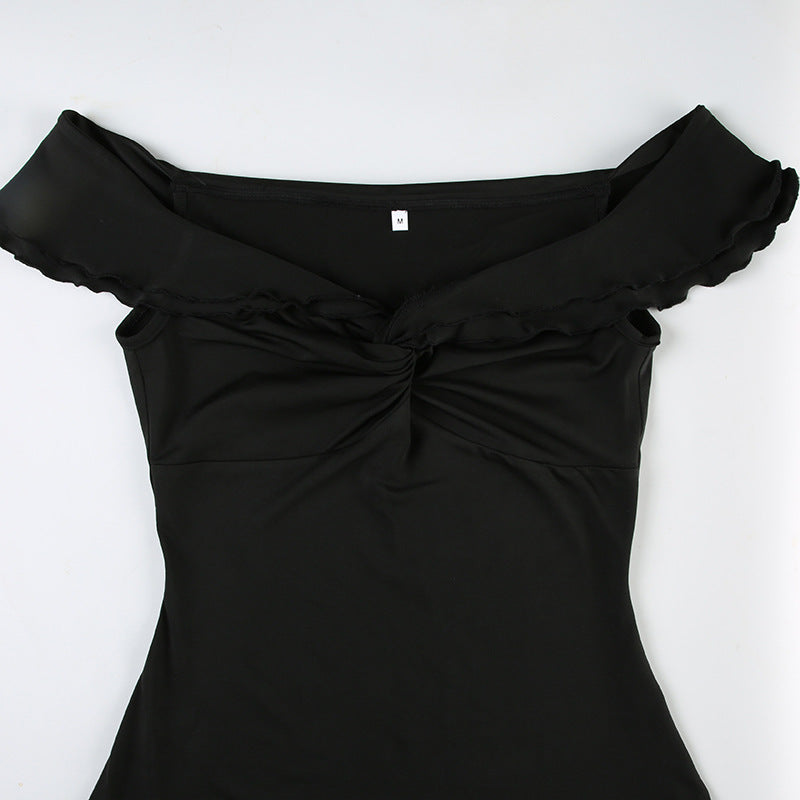 Vestido Feminino com Decote em V - Vestido Midi Romântico com Babados | Frete Grátis | Pagamentos em Criptomoedas