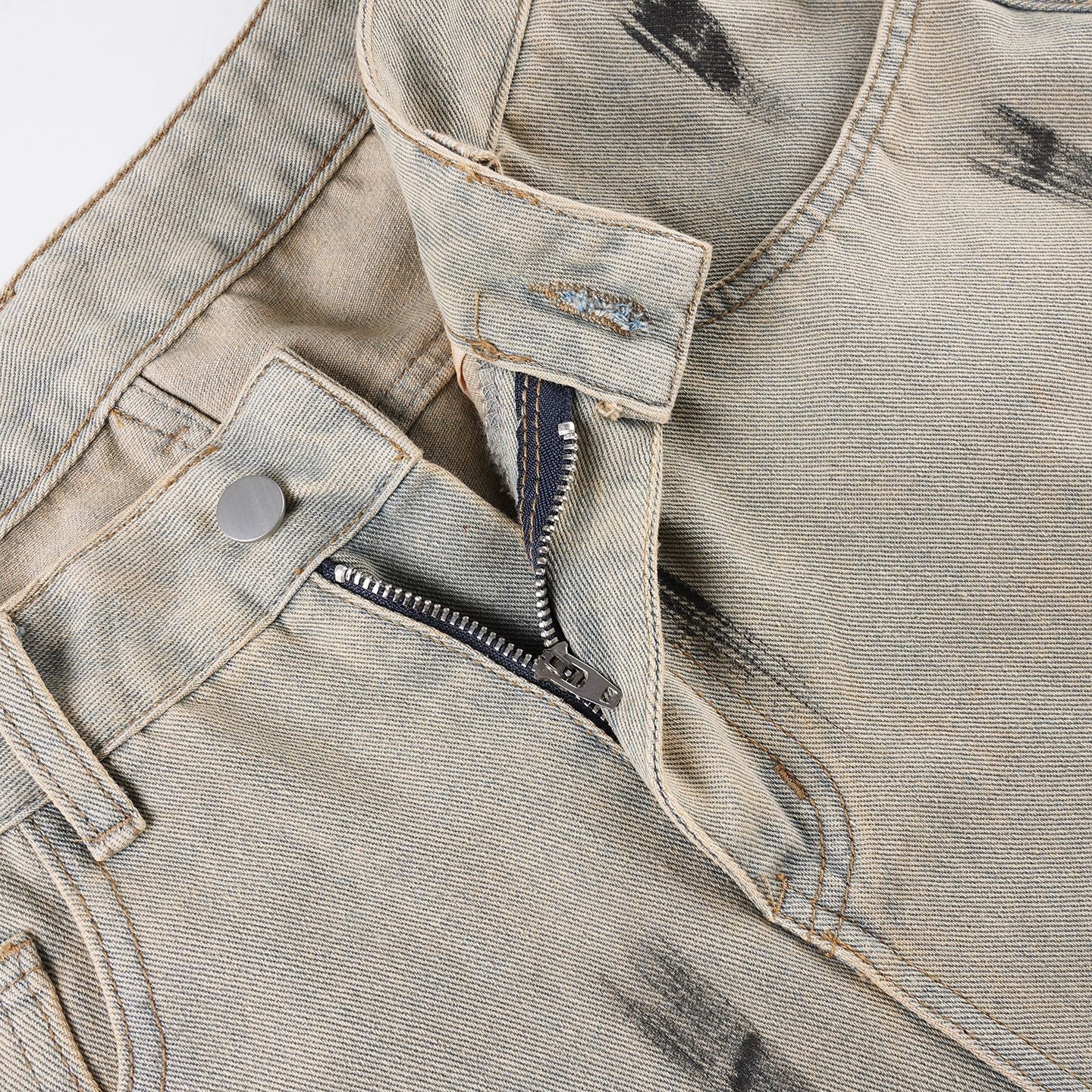 Distressed Wide-Leg Jeans - Vintage Boyfriend Fit Trousers | Crypto Payments