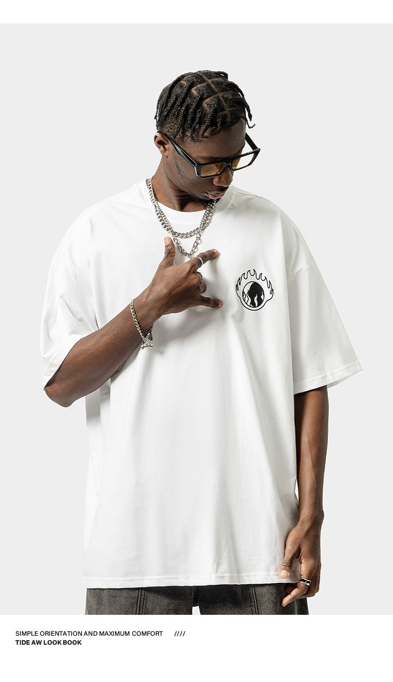 Oversized Cotton T-Shirt for Men - Streetwear Style | Worldwide Deliver