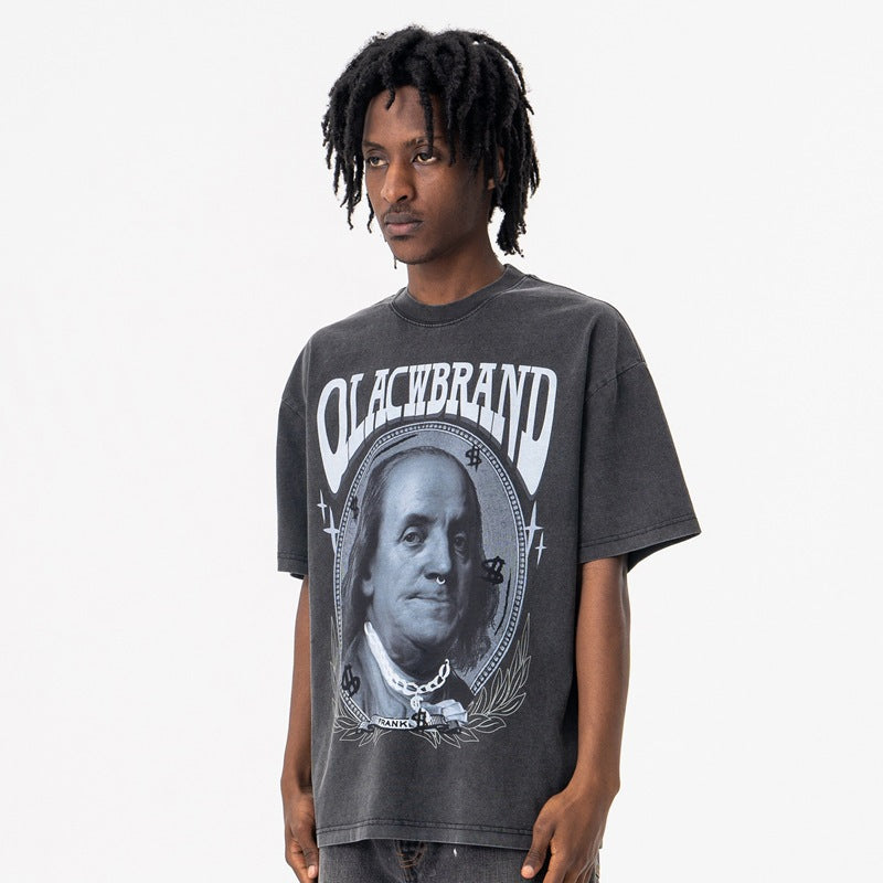 Vintage Portrait T-Shirt - 90s Retro Streetwear Oversized Graphic Tee