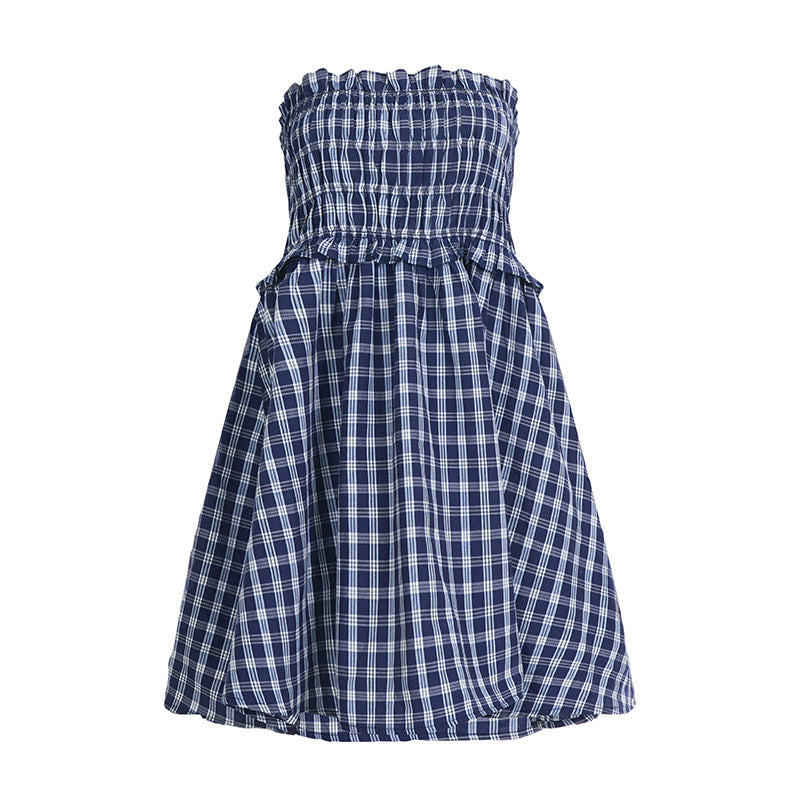 Two-Way Smocked Skirt - Color-Block Tiered Midi Skirt | Free Shipping| Crypto Payments
