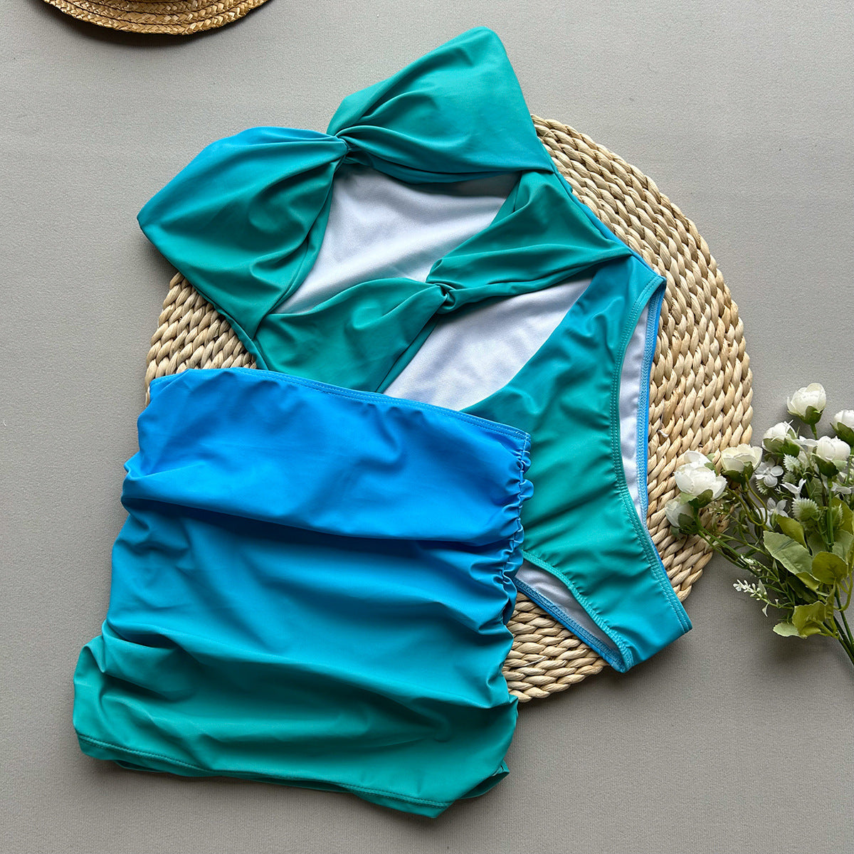 Sexy Bikini Split Swimsuit & Beach Skirt Set - Free Global Shipping & Crypto Pay
