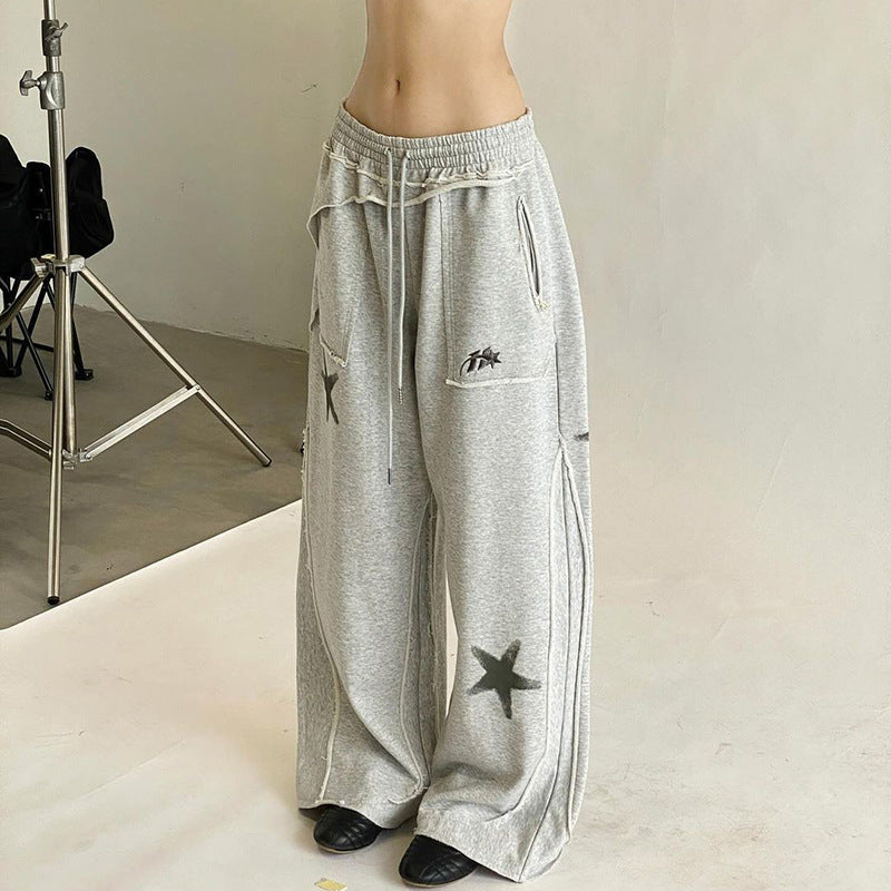 Y2K Streetwear Sweatpants with Drawstring| Free Shipping|Crypto Payments