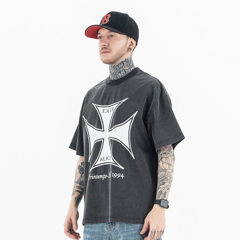 MFM Cross Graphic Tee - Premium Minimalist Streetwear T-Shirt Men