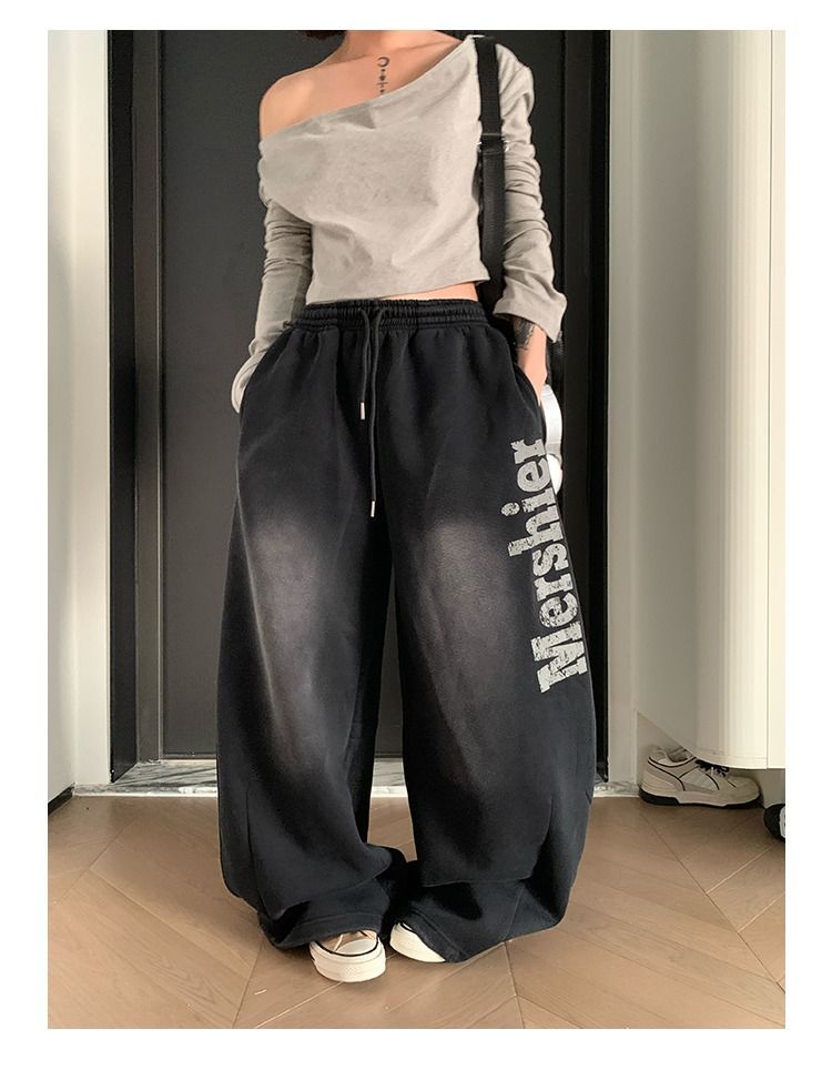 Vintage Print Wide Leg Pants(S-XXL)| Free Shipping|Crypto Payments