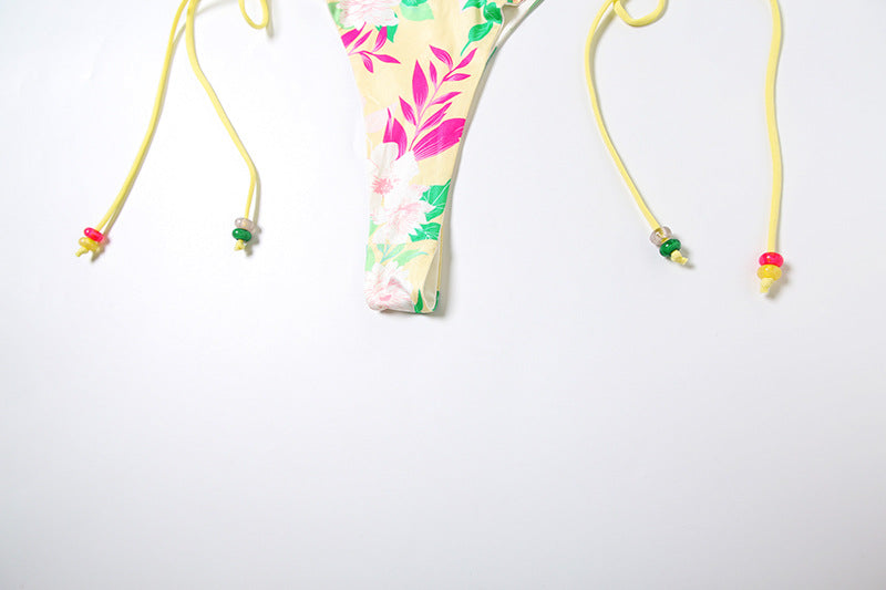 Sexy Yellow Digital Print Crop Top & Shorts Set for Women | Free Shipping | Crypto Accepted