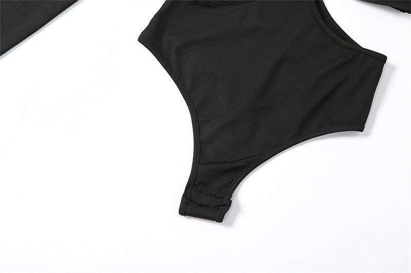 Black Cutout Back T-Shirt - Bodycon Short Sleeveless Top| Free Shipping|Crypto Payments