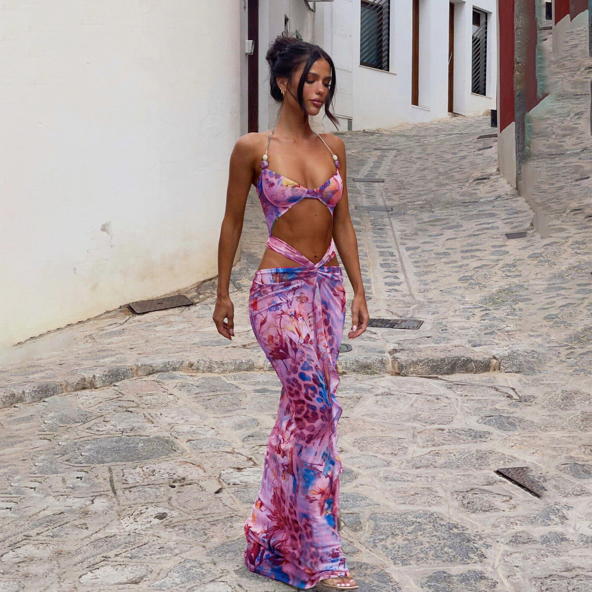 Sexy Printed Bikini Set - Women's Split Swimsuit, Free Global Shipping & Crypto Pay