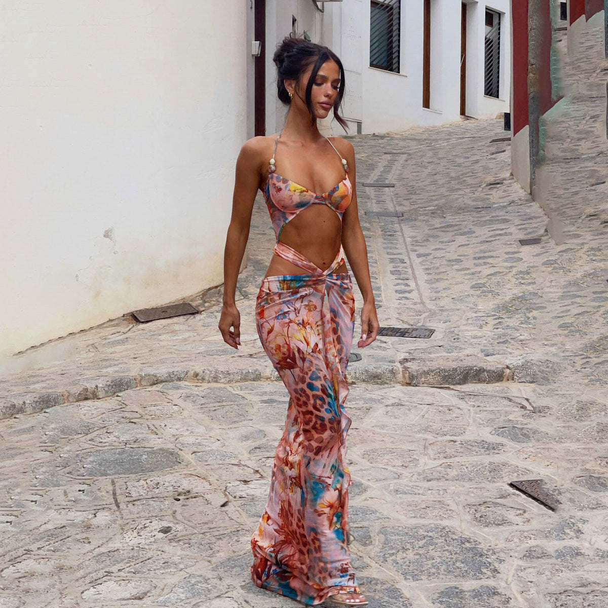 Sexy Printed Bikini Set - Women's Split Swimsuit, Free Global Shipping & Crypto Pay