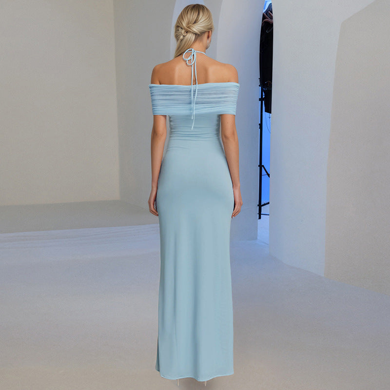 Sheer Mesh Bodycon Dress - Elegant Maxi | Free Global Shipping & Crypto Pay