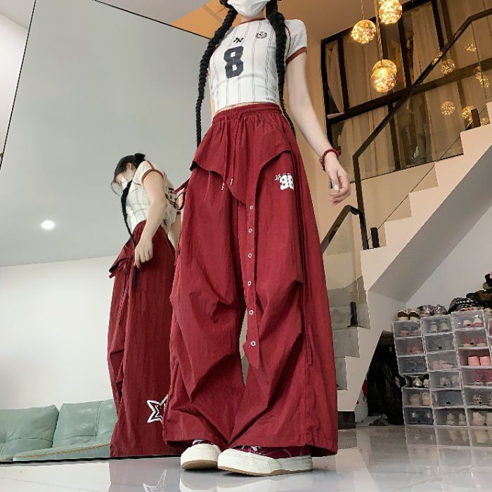 Quick-Dry Wide Leg Pants - Urban Fashion Layered Design|Free Shipping|Crypto Payments