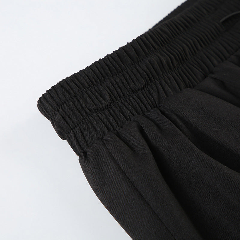 Women's Streetwear Pants - Drawstring Hem Harem Trousers| Crypto Payments