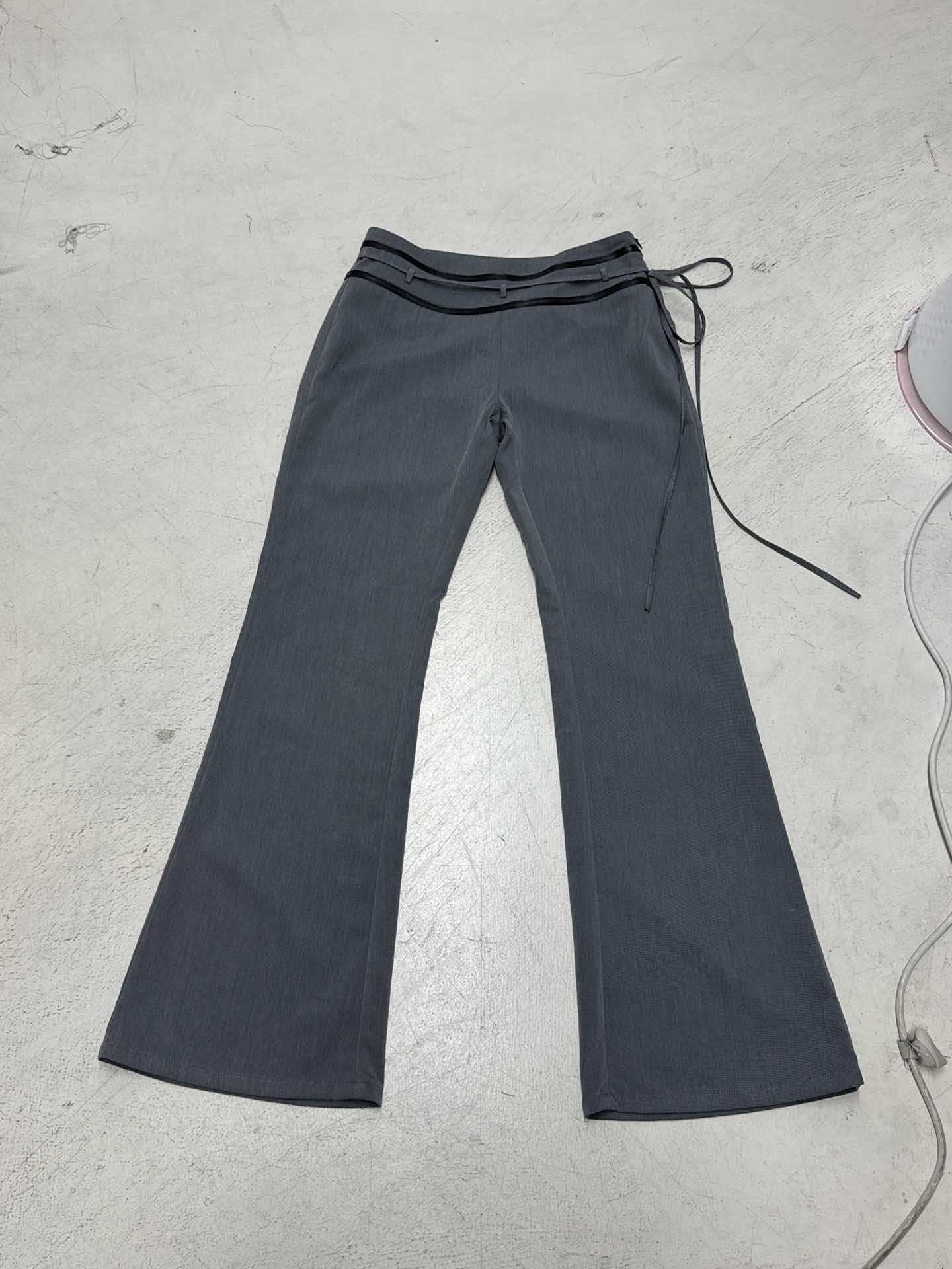 Y2K Office Outfit - Backless Vest & Low-Rise Leather Pants Set| Free Shipping| Crypto Payments