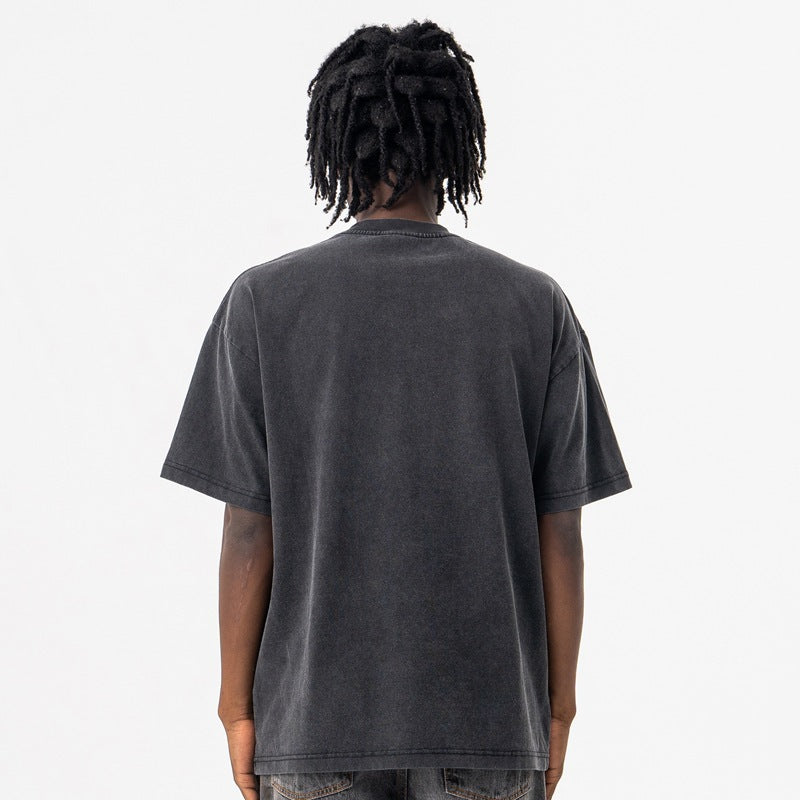 Retro Heart Print T-Shirt - Oversized Cotton Streetwear Top