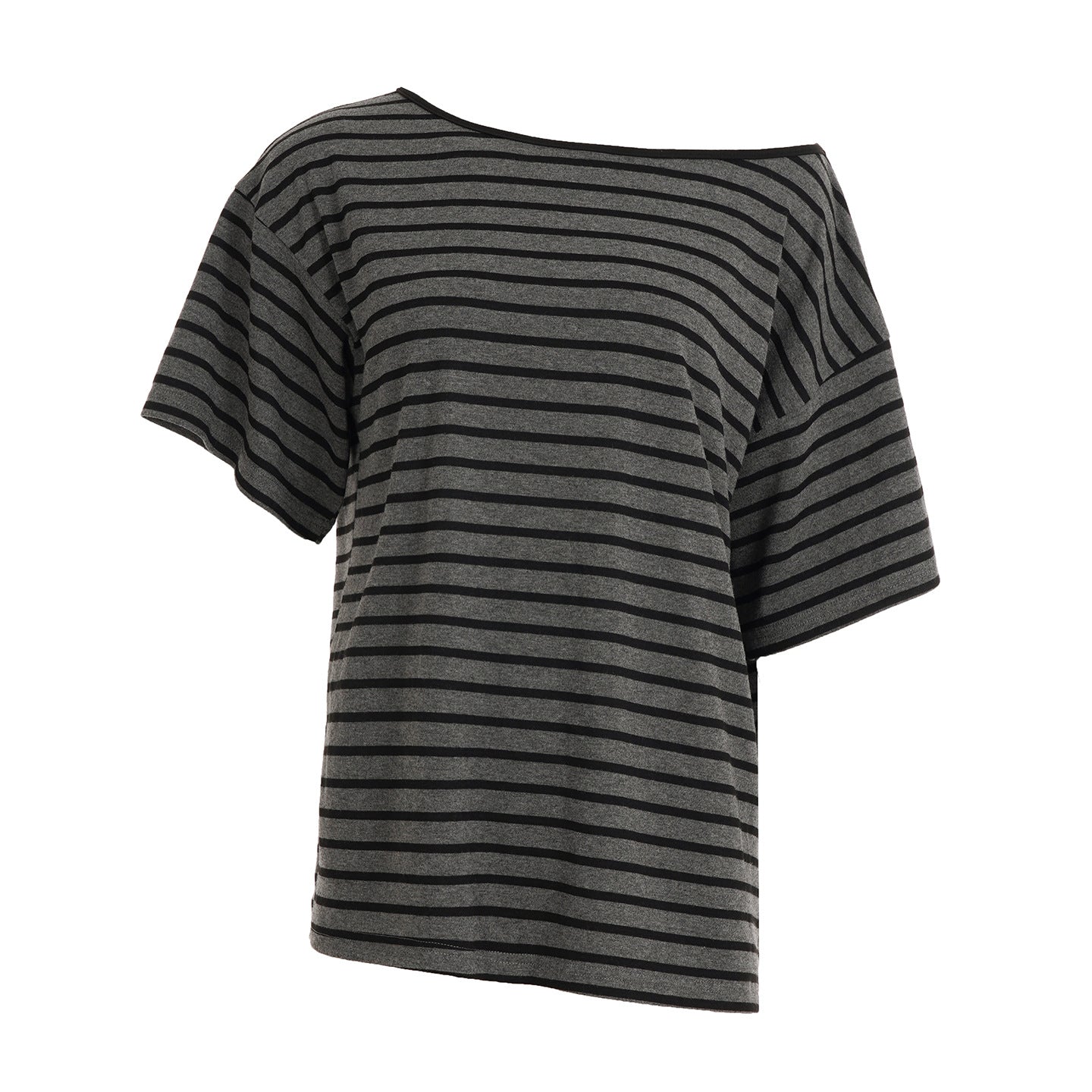 Y2K Striped Top - Sexy Off-Shoulder Asymmetric Design |Free Shipping|Crypto Payments
