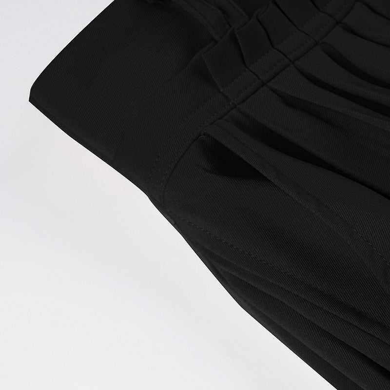 Streetwear Cargo Set - Y2K Halter Tie-Up Top & Wide-Leg Pants | Free Shipping
