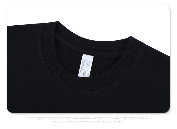 Badge Letter Print Streetwear Tee | Men’s Loose Fit T-Shirt | Black & White | Free Shipping | Crypto Payment