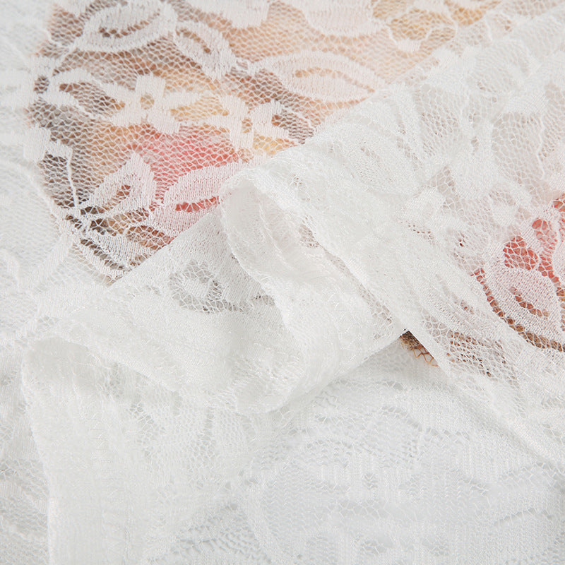 Teddy Bear Lace Top - Sheer Sweet & Sexy Blouse | Free Shipping|Crypto Payments