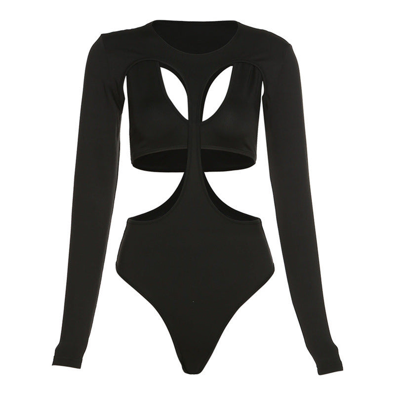 Black Cutout Back T-Shirt - Bodycon Short Sleeveless Top| Free Shipping|Crypto Payments