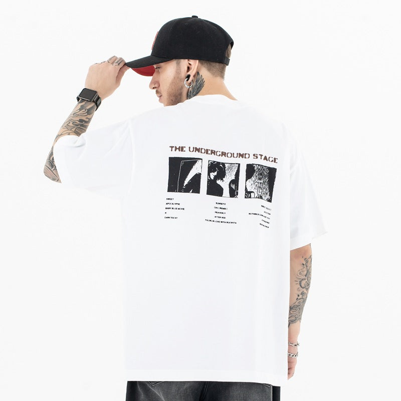 Streetwear Flash Graphic Tee | Oversized Fit | Black White | 100% Cotton | Free Global Shipping | Crypto Payments Accepted