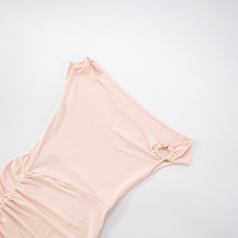 Women's Tight Ruched Dress - Crypto Accepted | No Shipping Fees