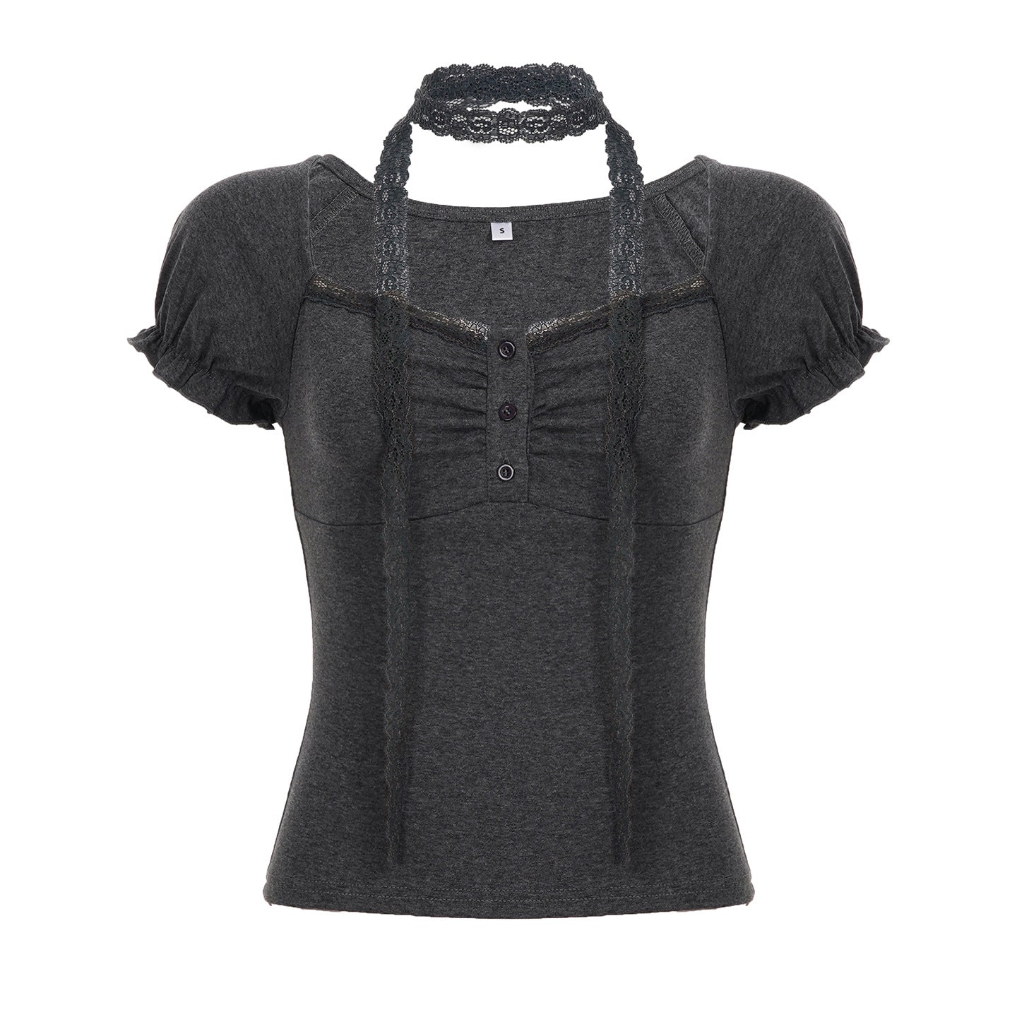 Y2K Top - U-Neck Flutter Sleeve Bustier |Free Shipping |Crypto Payments