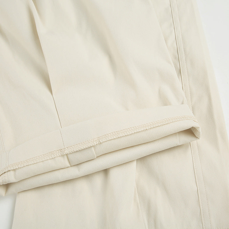 Hip-Hop Wide-Leg Pants - Pleated Streetwear Trousers | Crypto Payments