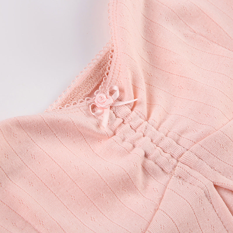Y2K Lounge Top - Scallop Edge Camisole |Free Shipping|Crypto Payments