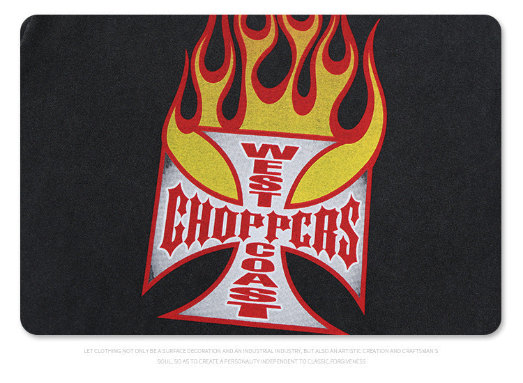 Vintage Flame Letter T-Shirt | Washed Black Hip-Hop Tee | Oversized Fit | Free Global Shipping | Crypto Accepted