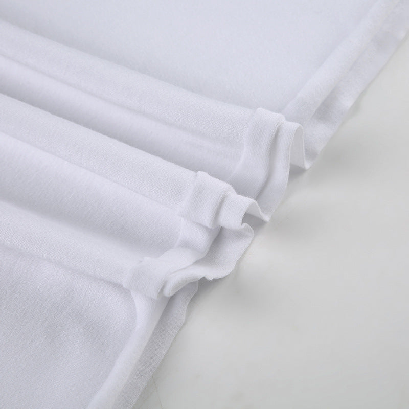 Y2K Off-Shoulder Top - Printed Relaxed Fit Tee | Crypto Payments