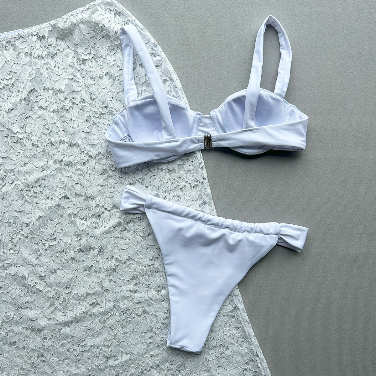 Sexy Lace Bikini Set - Women's 3-Piece Swimsuit, Free Global Shipping & Crypto Pay.