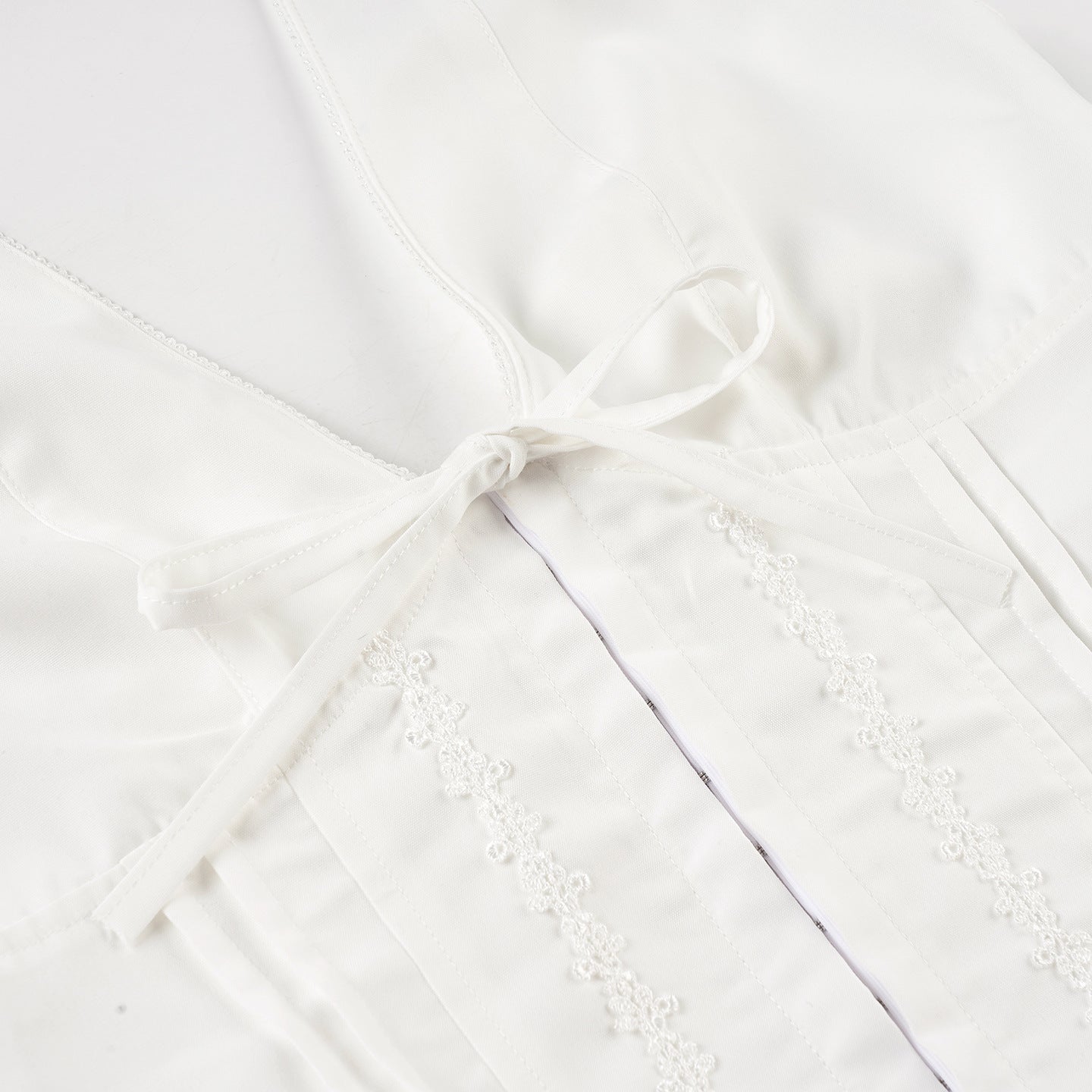Pure Aesthetic Halter Top - V-Neck Tie-Waist Crop Tee | Free Shipping| Crypto Payments