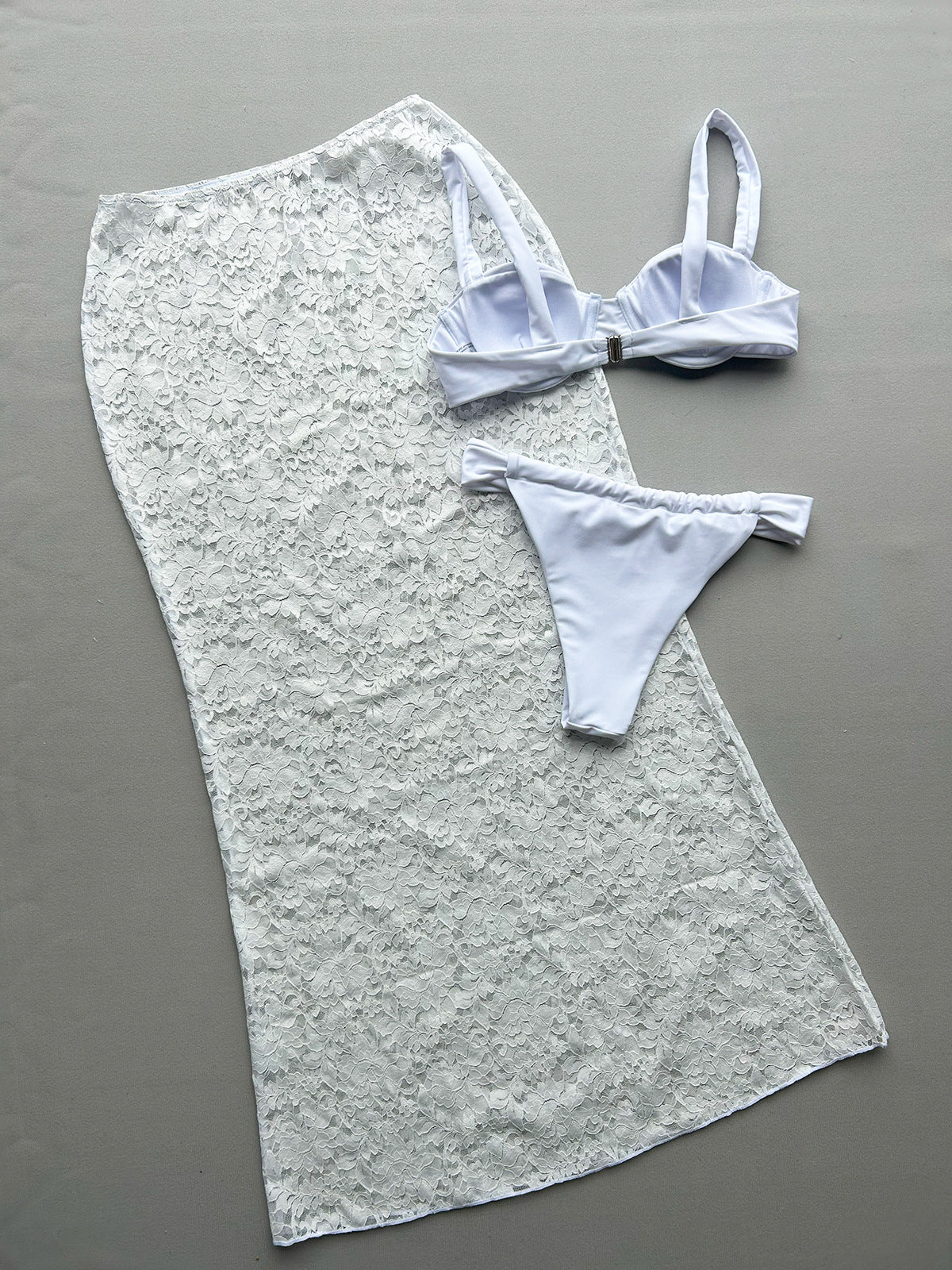 Sexy Lace Bikini Set - Women's 3-Piece Swimsuit, Free Global Shipping & Crypto Pay.