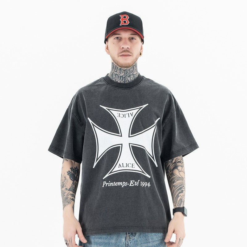 MFM Cross Graphic Tee - Premium Minimalist Streetwear T-Shirt Men