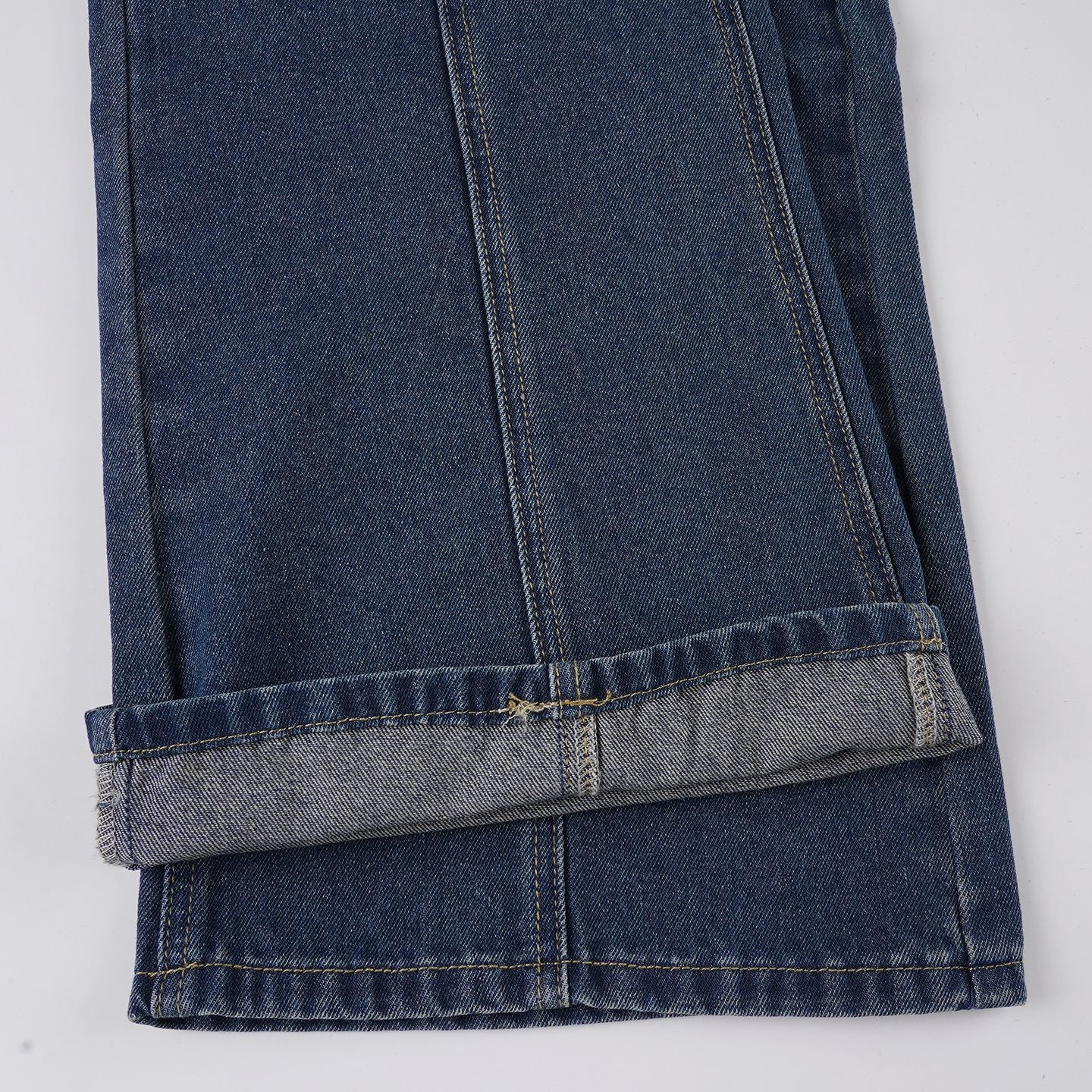 Y2K Wide-Leg Jeans - Distressed Blue Denim Pants | Crypto Payments