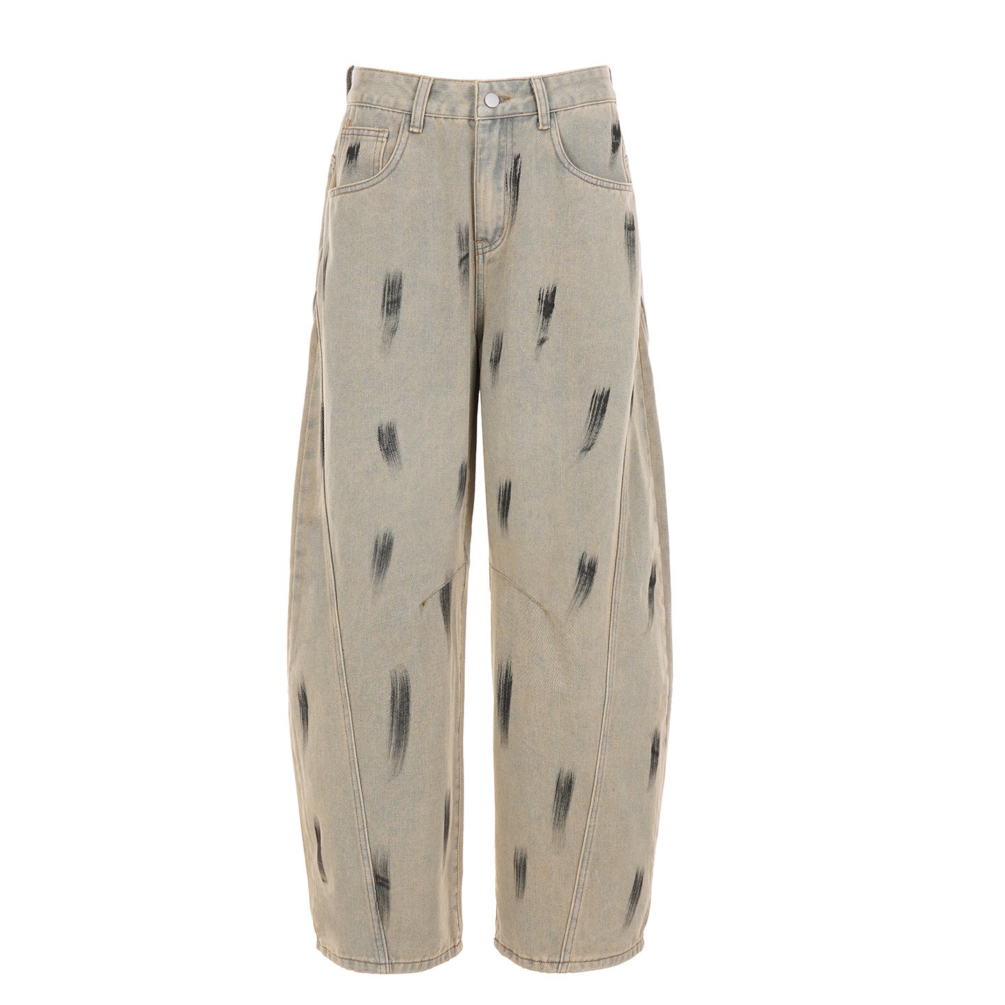 Distressed Wide-Leg Jeans - Vintage Boyfriend Fit Trousers | Crypto Payments