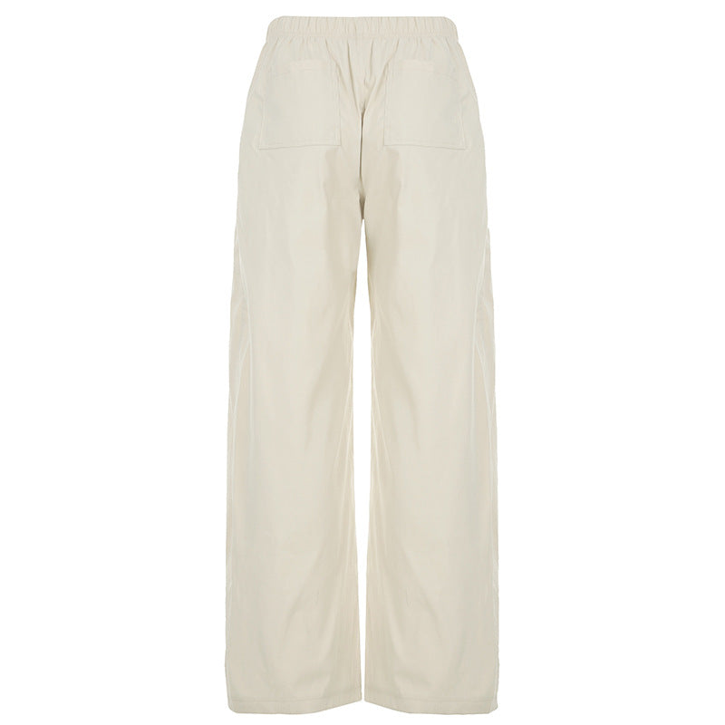 Hip-Hop Wide-Leg Pants - Pleated Streetwear Trousers | Crypto Payments