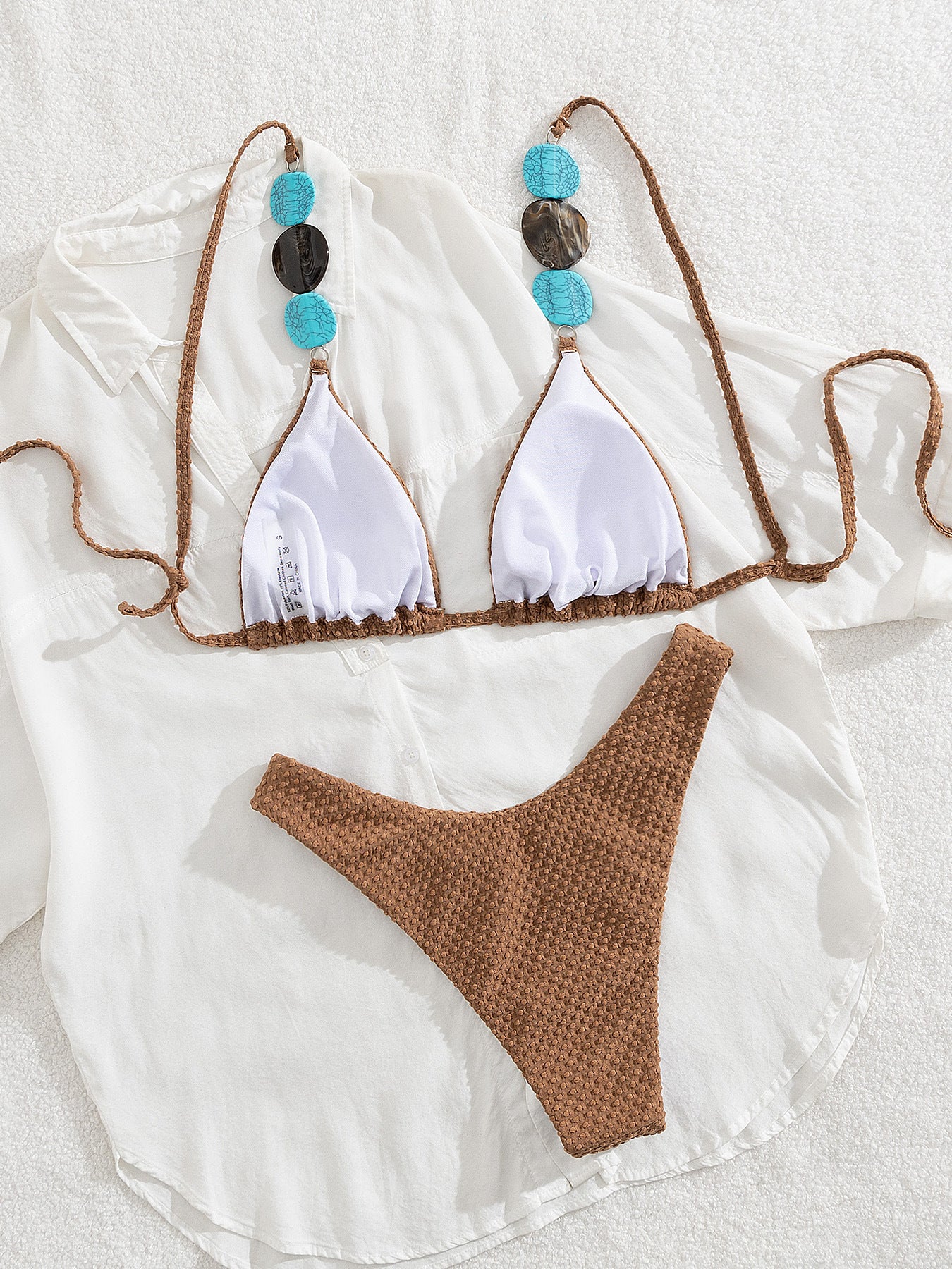 Women's Triangle Bikini - Adjustable Ties & High Cut | Crypto Pay