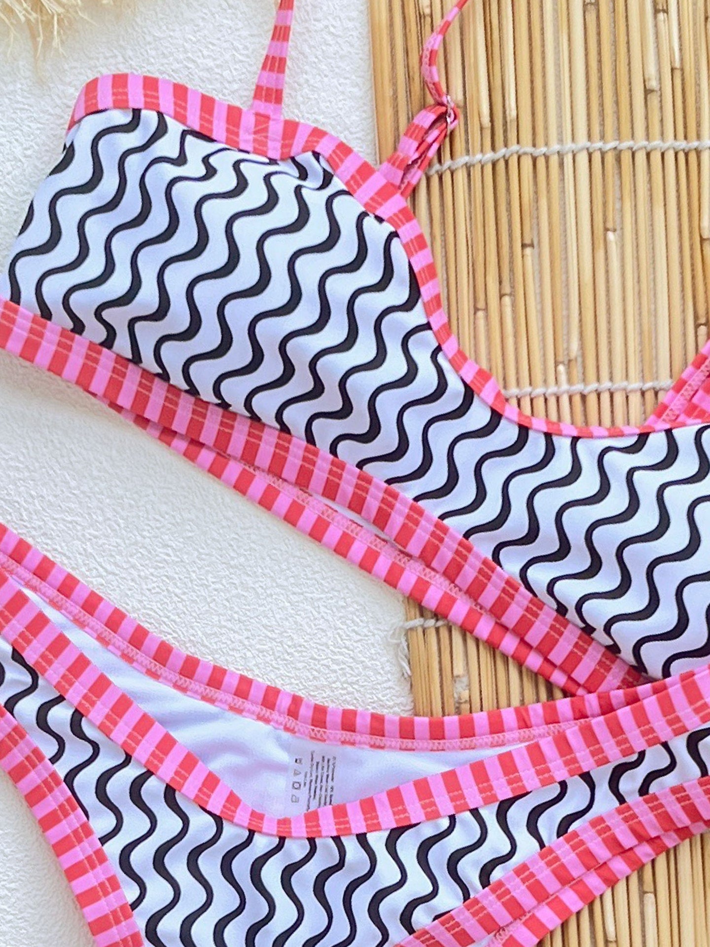 Striped High-Leg Bikini - Wire-Free w/Pads | Free Shipping
