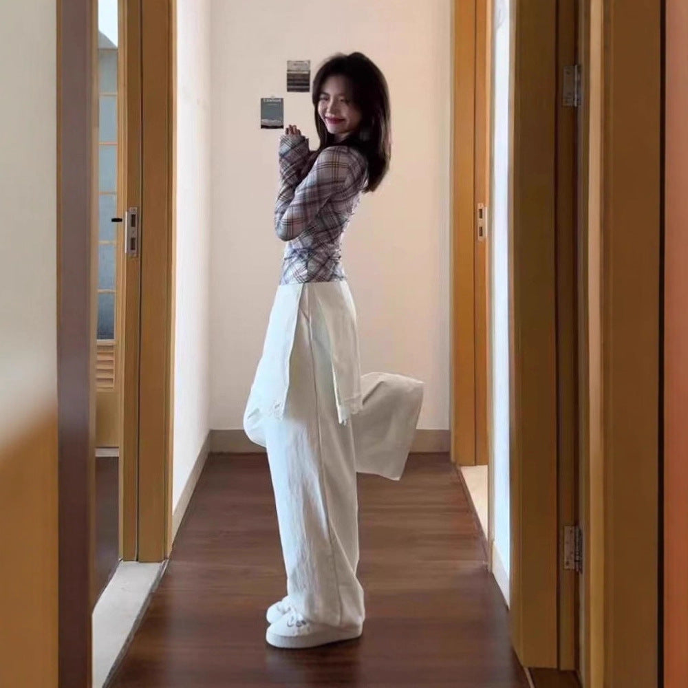 Women's Relaxed Wide Leg Pants - Layered Hem Casual Trousers(M-4XL ) | Free Shipping|Crypto Payments